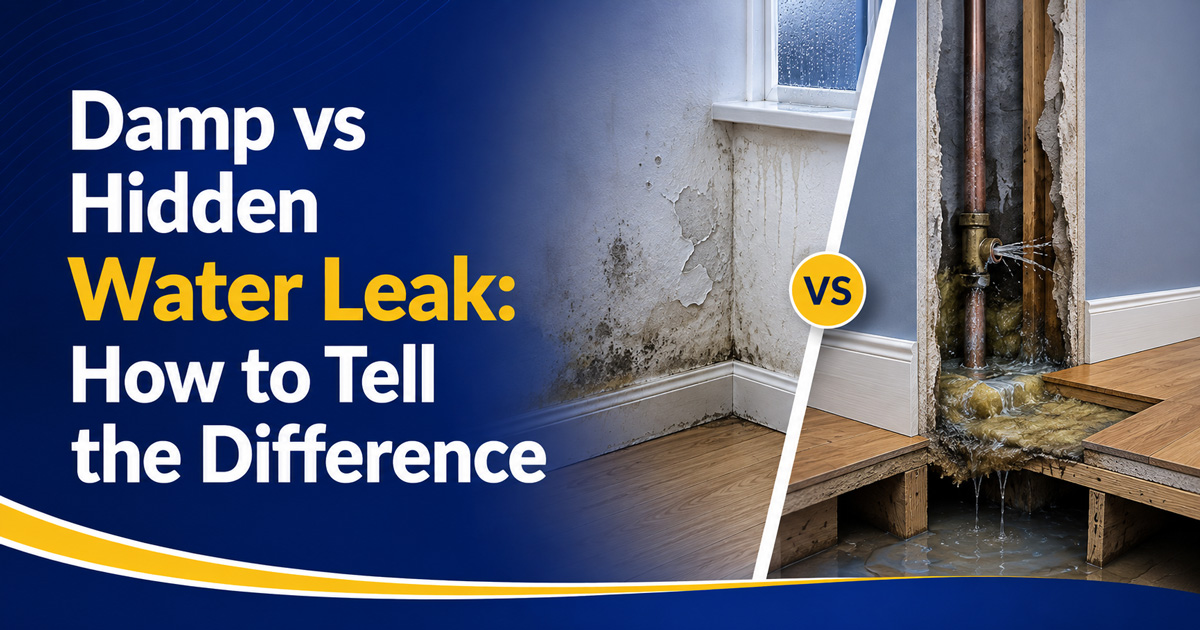 Blog Damp vs Hidden Water Leak: How to Tell the Difference